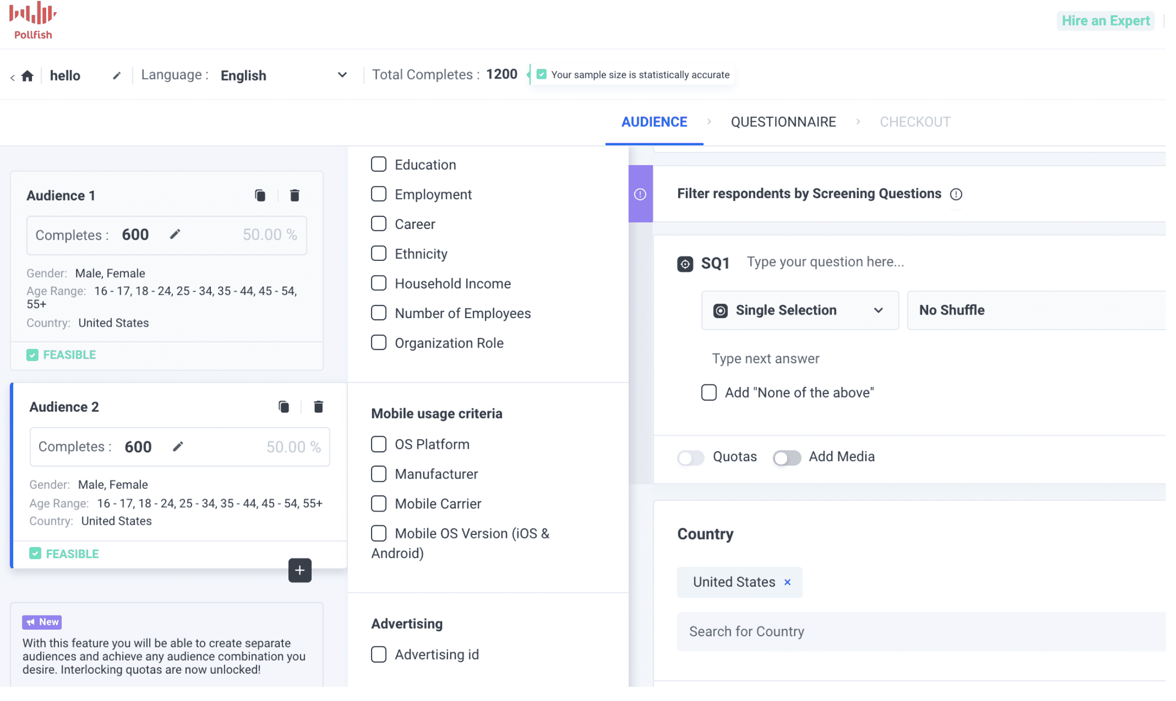 PollFish - mobile in-app feedback software