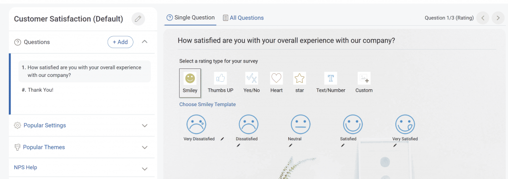 Customer satisfaction survey