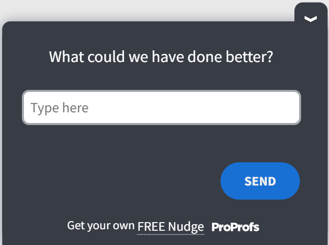 NPS improvement feedback template