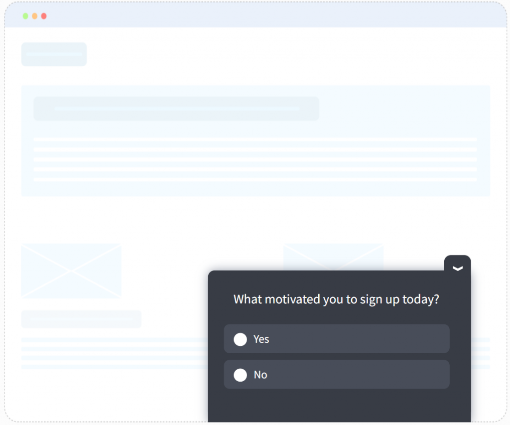 onboarding sign-up survey