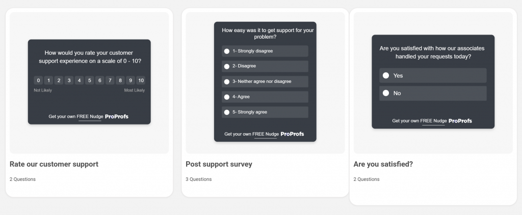 onboarding support survey template