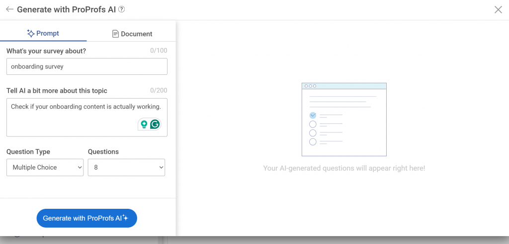 AI survey maker