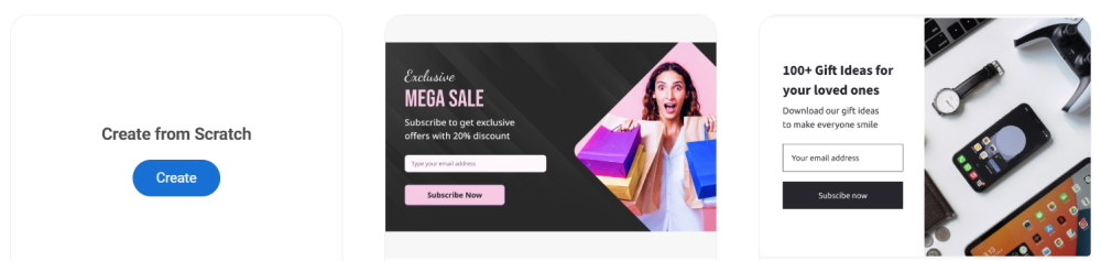 Check Out Picreel’s Free Popup Templates