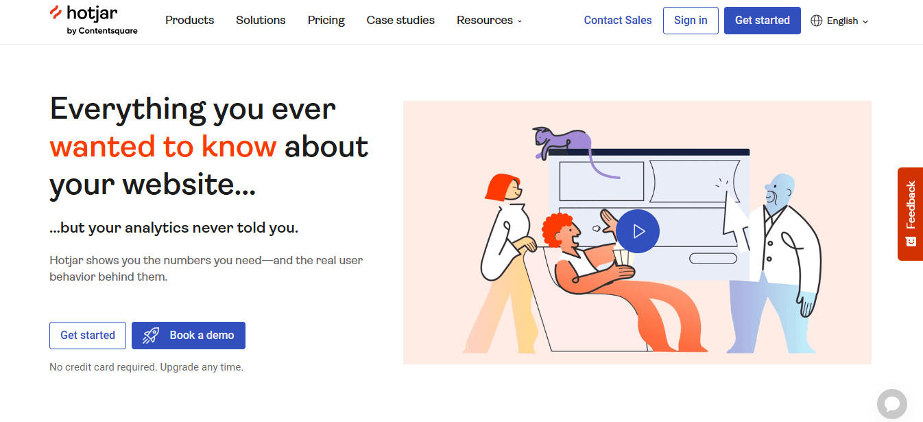 Hotjar screenshot customer journey mapping software blog