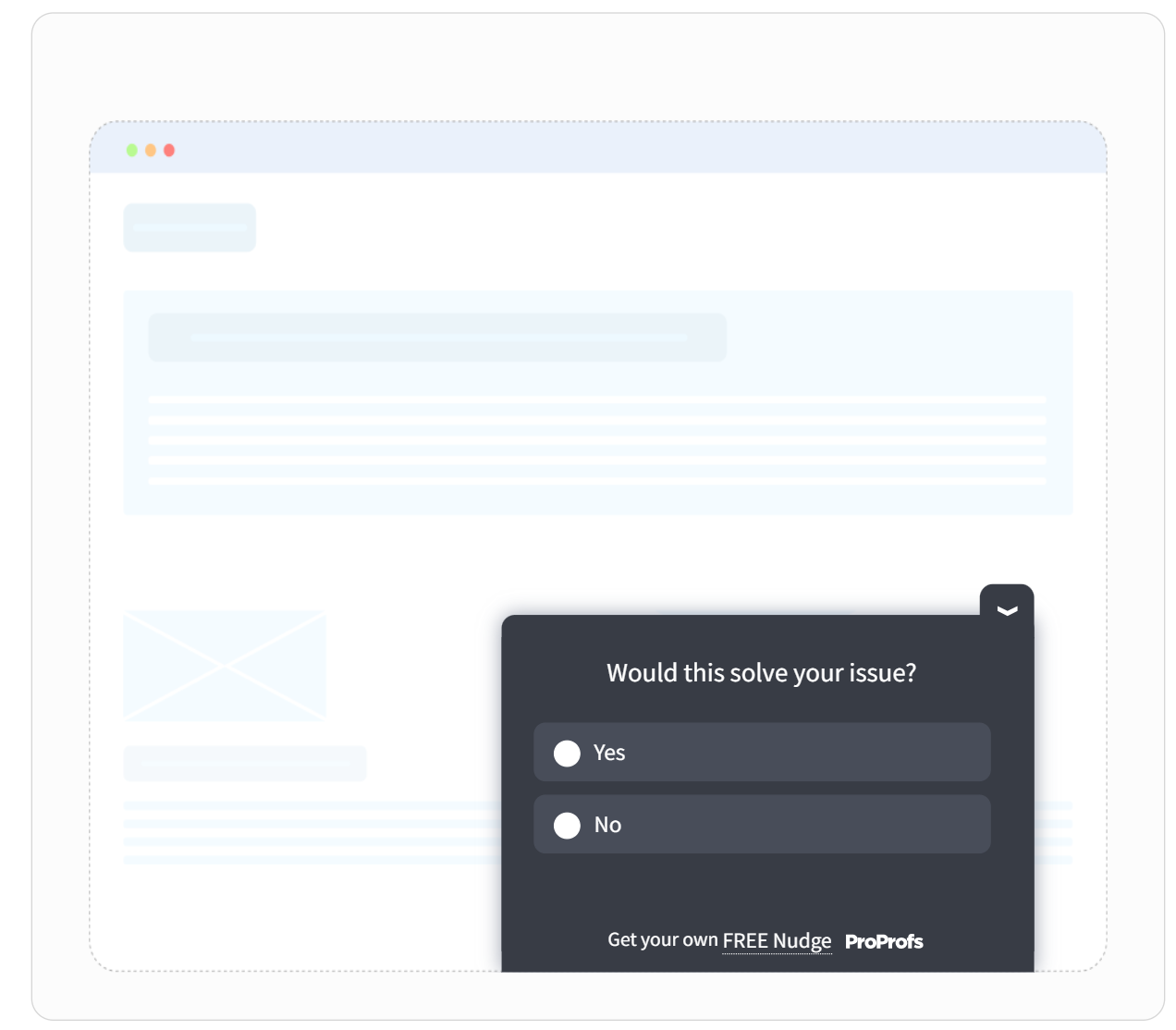Quick surveys for customer feedback