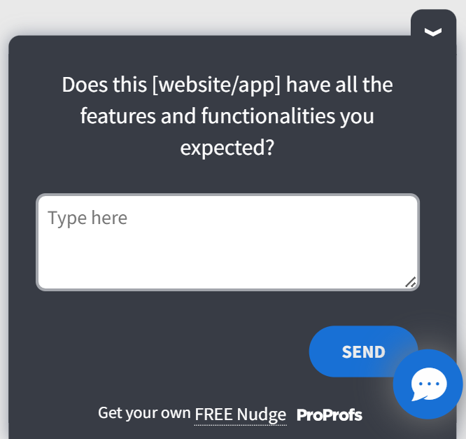 Website feedback