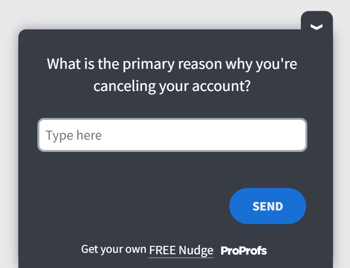 Product cancellation template