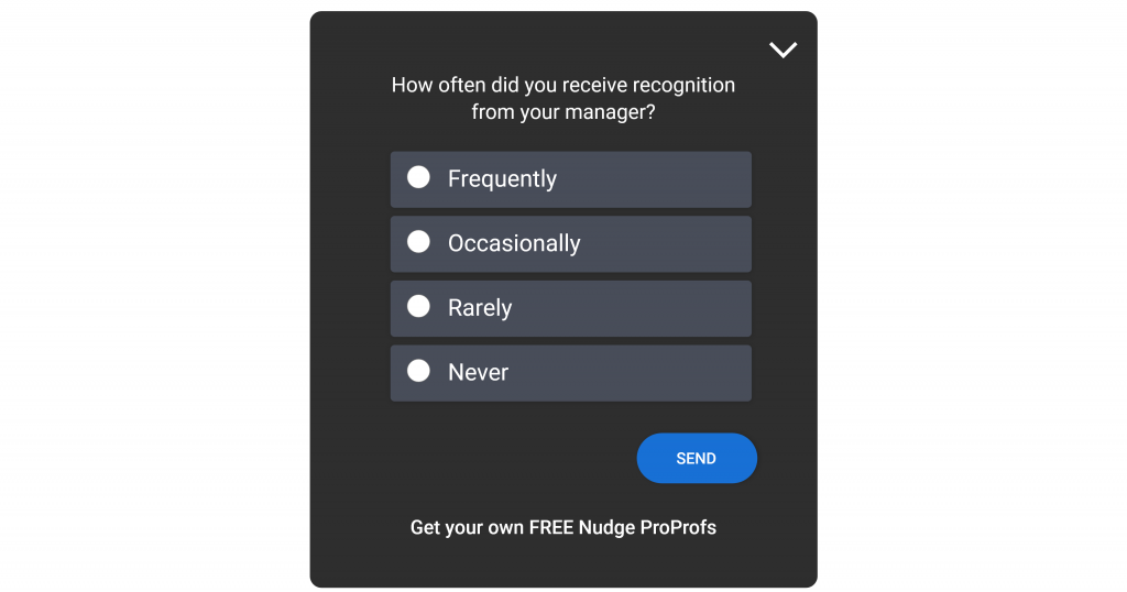 employee satisfaction survey question