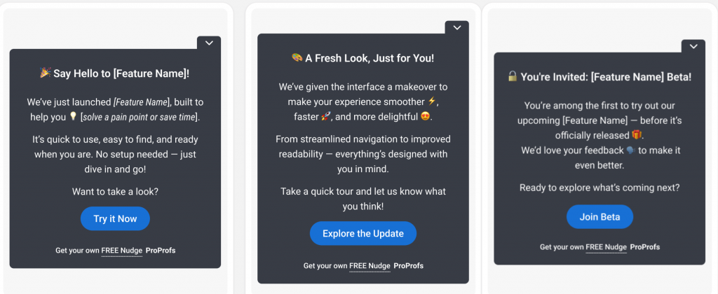 announcement templates to turn negative feedback into positive