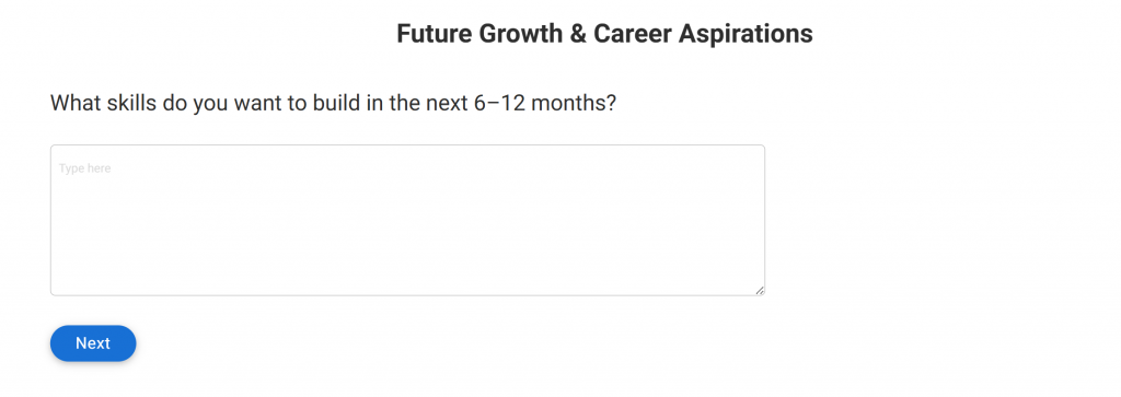 Future Growth & Career Aspirations Survey