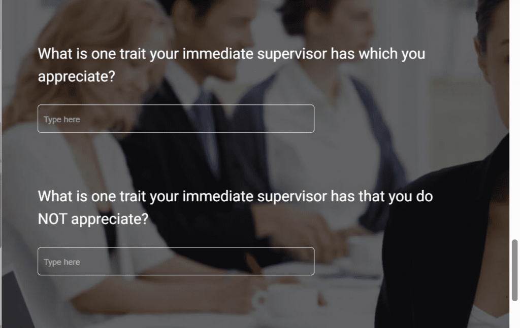 Leadership & Manager Feedback Survey