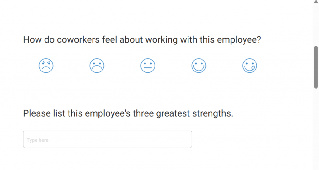 360-degree performance reviews template