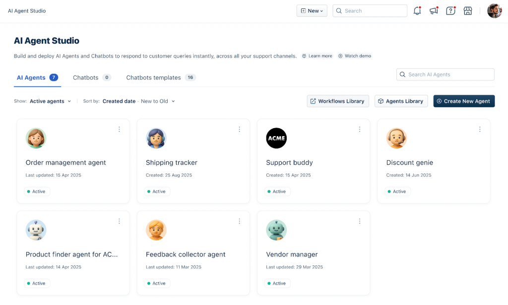 Freddy AI by Freshdesk for customer engagement