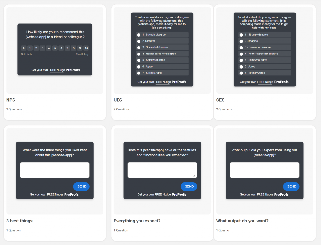 microsurvey templates for AI-driven customer engagement