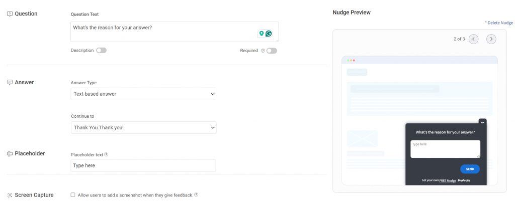 Open-Text Follow-Up Question for Customer Sentiment Analysis