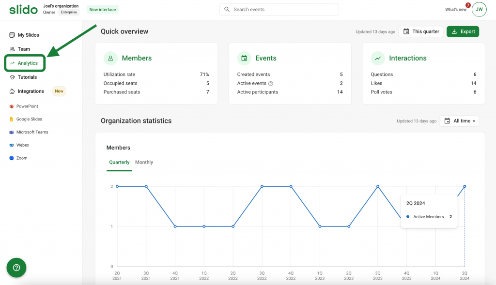 Slido: Event survey software