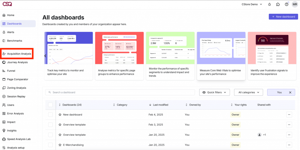 Contentsquare customer exprience analytics tool