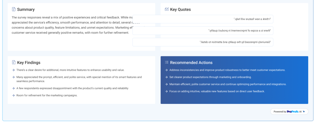 Key summary and recommendations