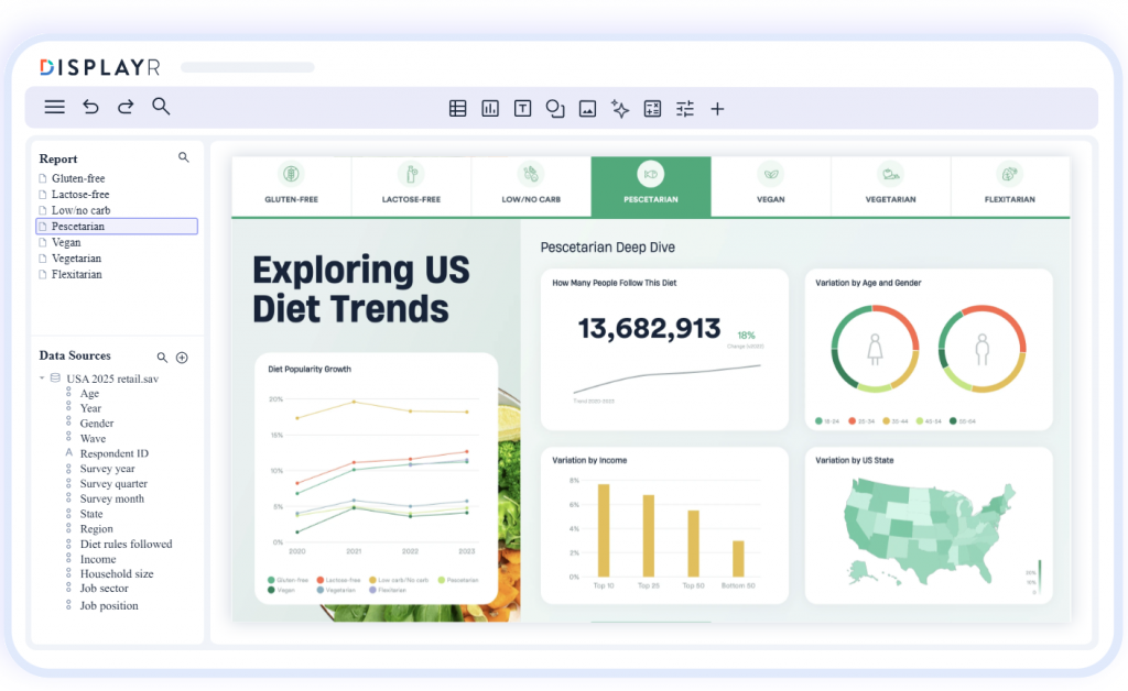 Displayr: Best for Analysts Who Need Conjoint Output Plus Full Statistical Reporting