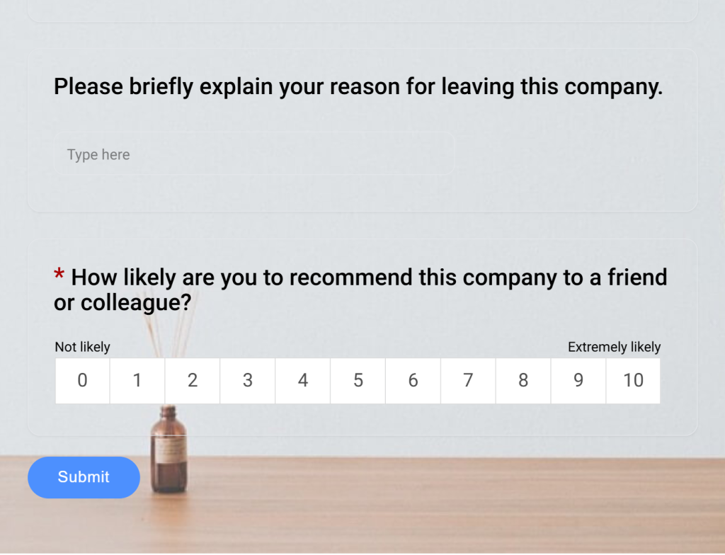 employee exit template