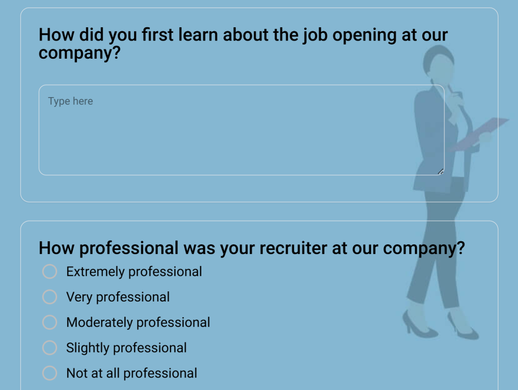 post-hiring survey template