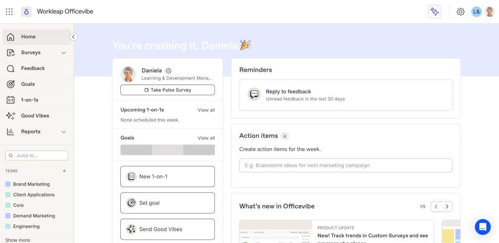 Workleap for employee pulse surveys