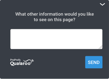 What other information would you like to see on this page?