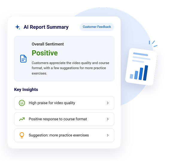 AI-generated feedback report