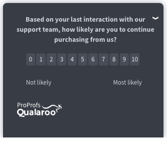 how likely are you to continue purchasing from us?