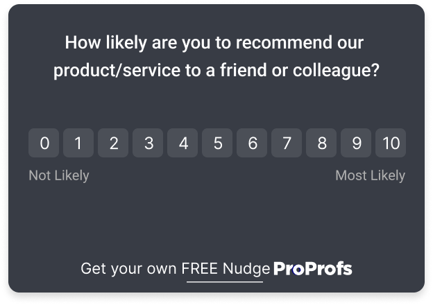 Measure Net Promoter Score